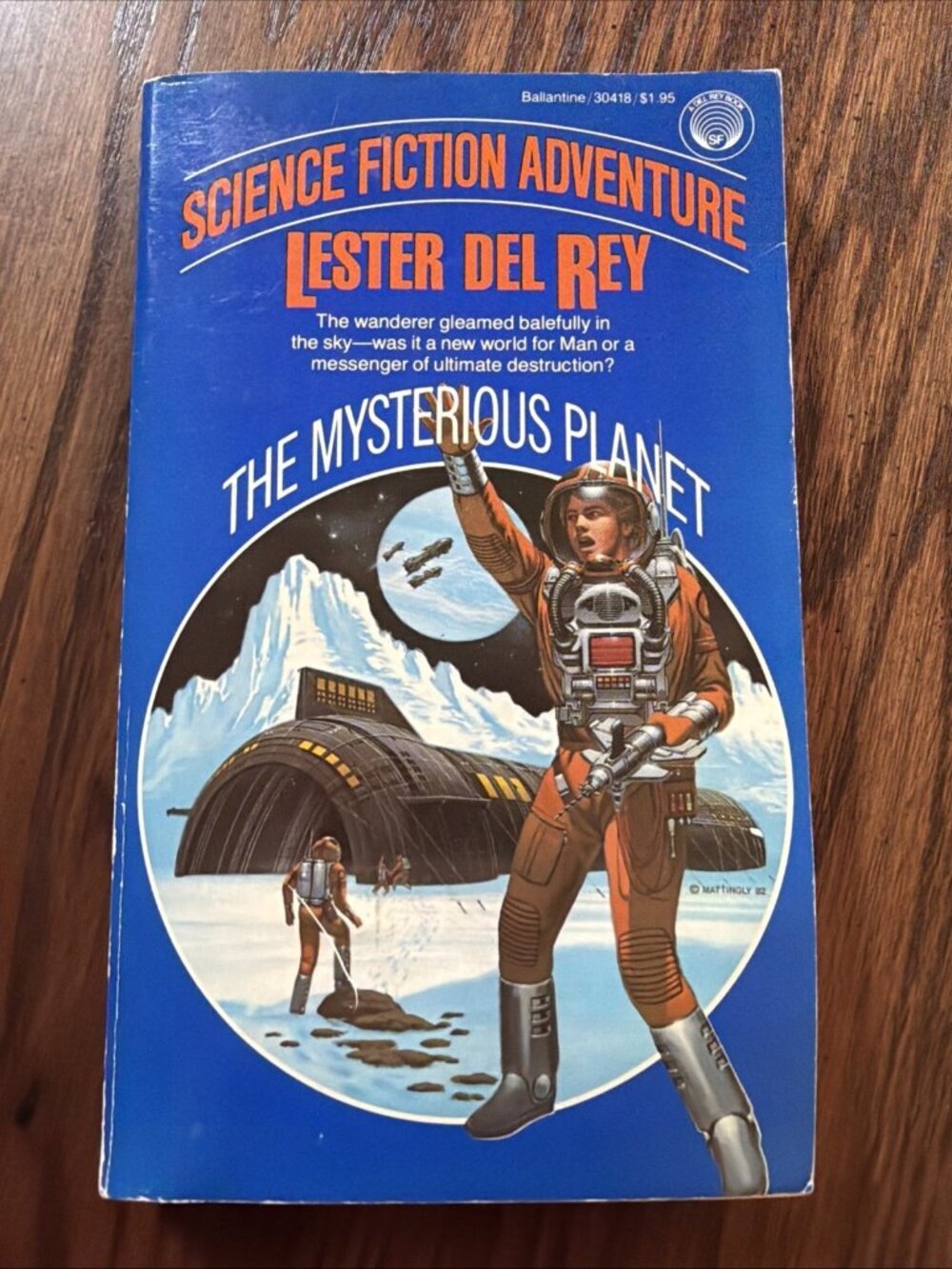 THE MYSTERIOUS PLANET by Lester Del Rey Ballantine Books 1982
